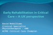 Structured Rehabilitation Within Critical Care