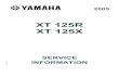 Yamaha XT 125 service information manual