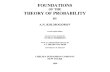 Foundations of the Theory of Probability - A.n. Kolmogorov Chelsea 1956 Ww