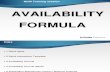 Availability Formula
