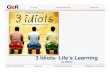 3 idiots life learnings
