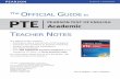 Official Guide PTEA Teacher Notes