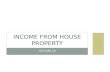Lecture 10 - Income From House Property