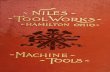 Catalogue of the Niles Tool Works