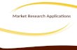 Market Research Applications Lecture 1