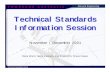 Technical Standards Training Nov01