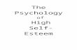 The Psychology of High Self-Esteem (Exercise Workbook)