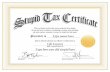 Stupid Tax Certificate Sm