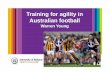 Training for Agility in Australian Football - Warren Young