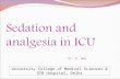 6. Sedation and Analgesia in ICU Final