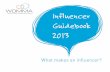 WOMMA Influencer Guidebook - 2013 PDF