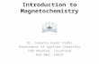 Introduction to Magnetochemistry