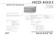 Sony Hcd h551 Service Manual (9 960 534 11)
