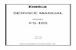 Konica Finisher FS-105 Parts and Service Manual