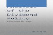 Analysis of Dividend Policy