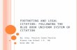14 Footnoting and Legal Citation