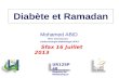 Diabète et Ramadan M.ABID 2013