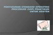 Penyusunan Standard Operating Procedure (SOP) Persiapan