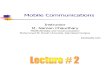 Lecture 2- Chapter 1 Introduction Mobile Communications Jochen Schiller