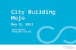 B6 - What's Your City-Building Mojo? - Vancouver Foundation