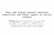 Past and future aerosol emission reductions and their impact on Arctic climate