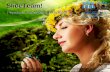 Lovely woman with a butterfly beauty power point themes templates and slides ppt designs
