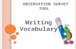 Writing Vocabulary