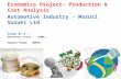 Production Function & cost elasticity Maruti Suzuki