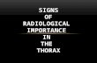 Signs of radiological importance in the thorax   Dr.Sumit Sharma