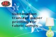 Sublimation Transfer Paper Printing For Fabric Lamps