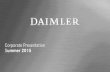 Daimler Q2/2015: Corporate Presentation Summer