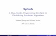 Splash: User-friendly Programming Interface for Parallelizing Stochastic Learning Algorithms