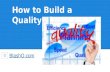 How to Build a Quality Blog ?