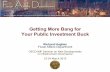 Getting more bang for your public investment buck - Richard Hugues, IMF