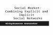 Social network  implicit and explicit market convergence