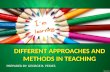 Different methods and approaches