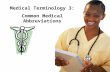 ONTAP - Medical Terminology 3