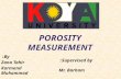 Porosity measurement