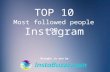Top 10 Most followed Instagram users as of 2015 July