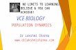 VCE Biology Population Dynamics