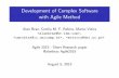 Agile2015 short paper presentation: Development of Complex Software with Agile Method