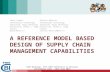 A Reference Model Based Design of Supply Chain Management Capabilities