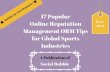 17 popular online reputation management orm tips for global sports industries