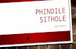 Slides phindile sithole