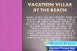 Vacation villas at the beach