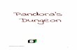 Rule book for Pandora's Dungeon