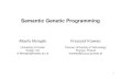 Semantic Genetic Programming Tutorial