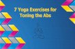 7 yoga exercises for toning the abs