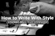 How to Write With Style