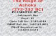 The reign of ashoka